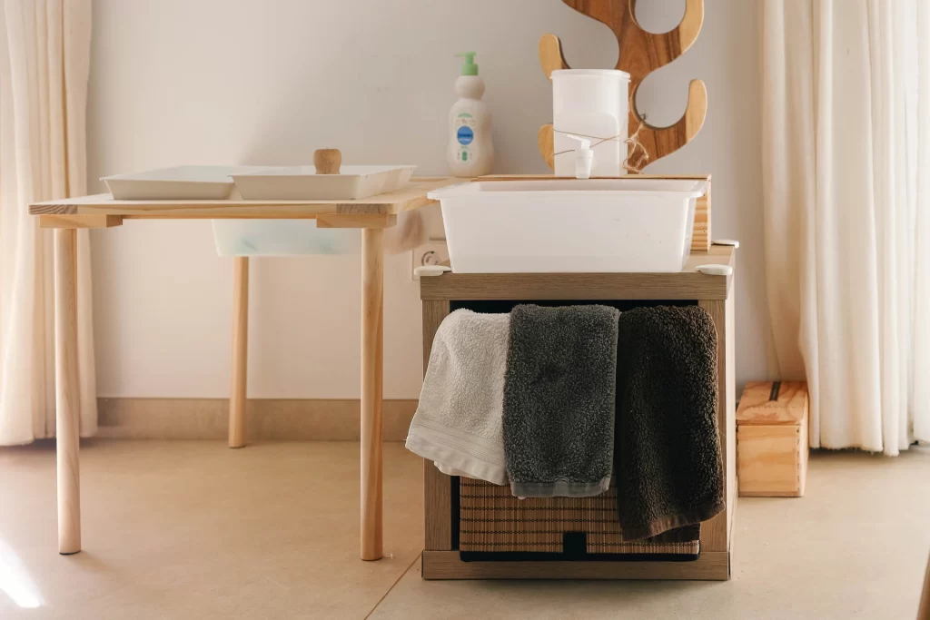 Zona de higiene en Rincón Cálido Can Puvil